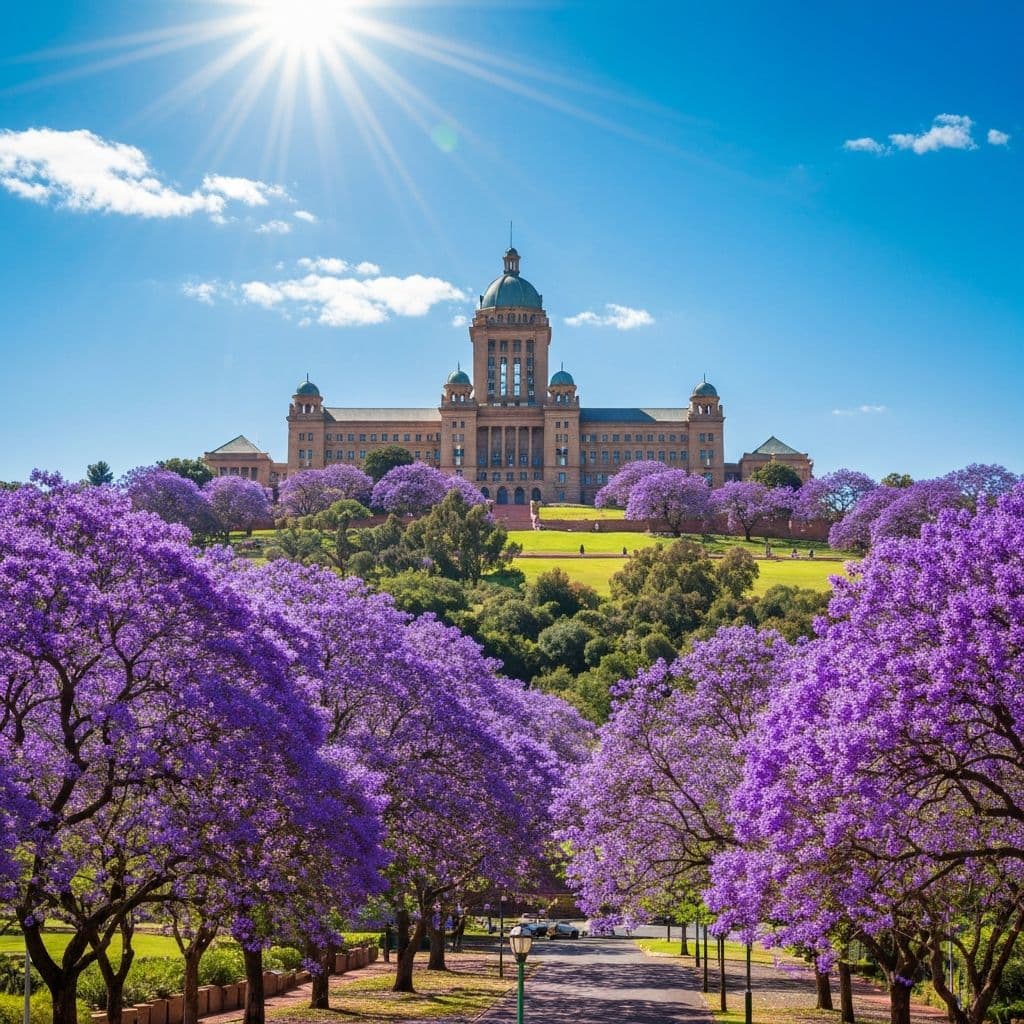 The Union Buildings and gardens in Pretoria