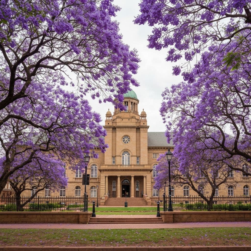 Pretoria, with the Union Buildings above the city