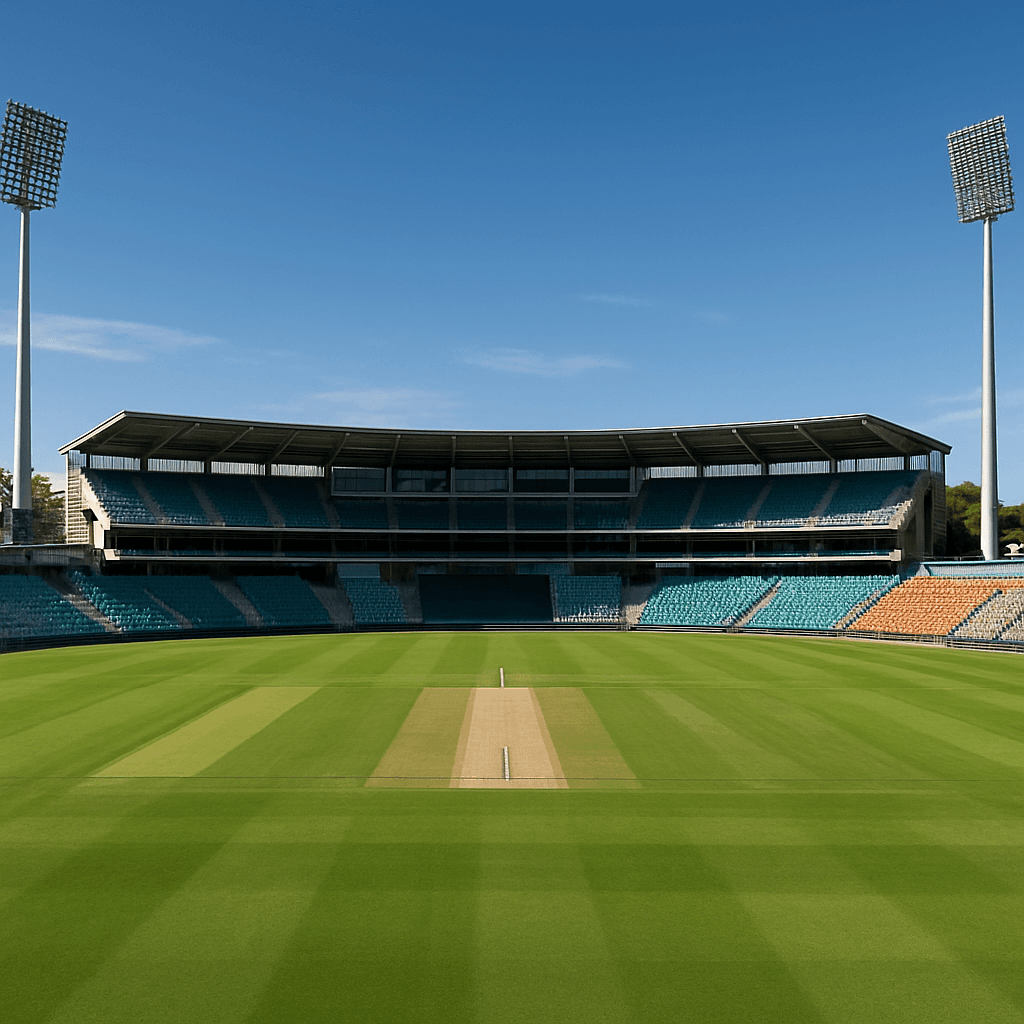 SuperSport Park in Centurion, showing its open grass embankments